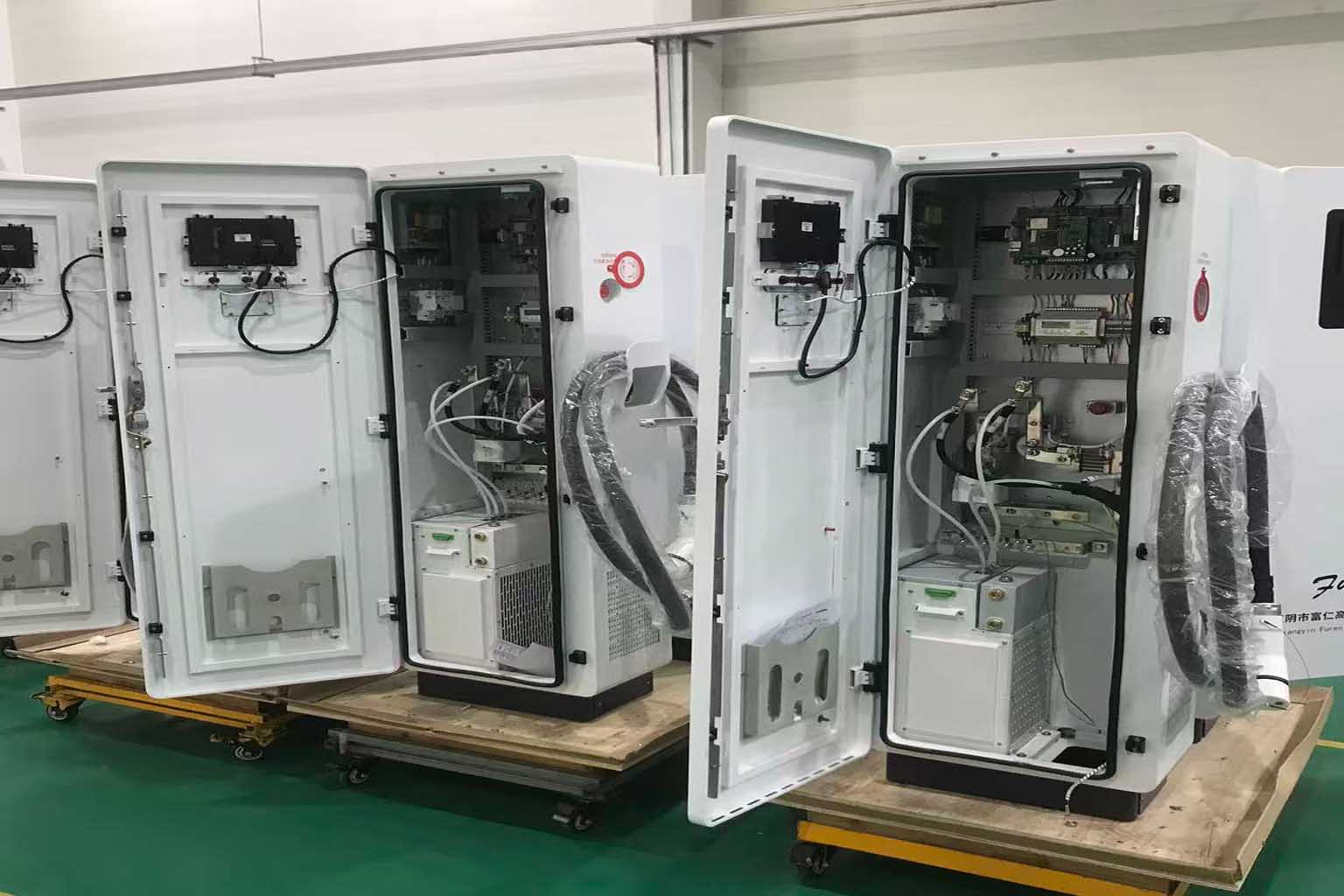 Manufacturing of AC commercial EV charging equipment on organized production lines for long-term operation