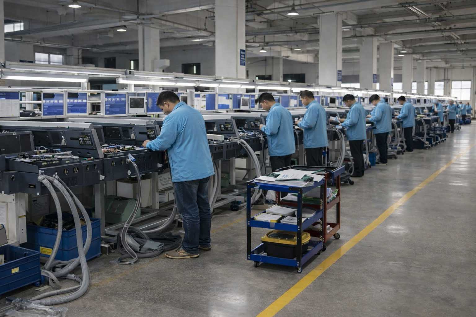 EV charger manufacturing factory focused on project-based and OEM production