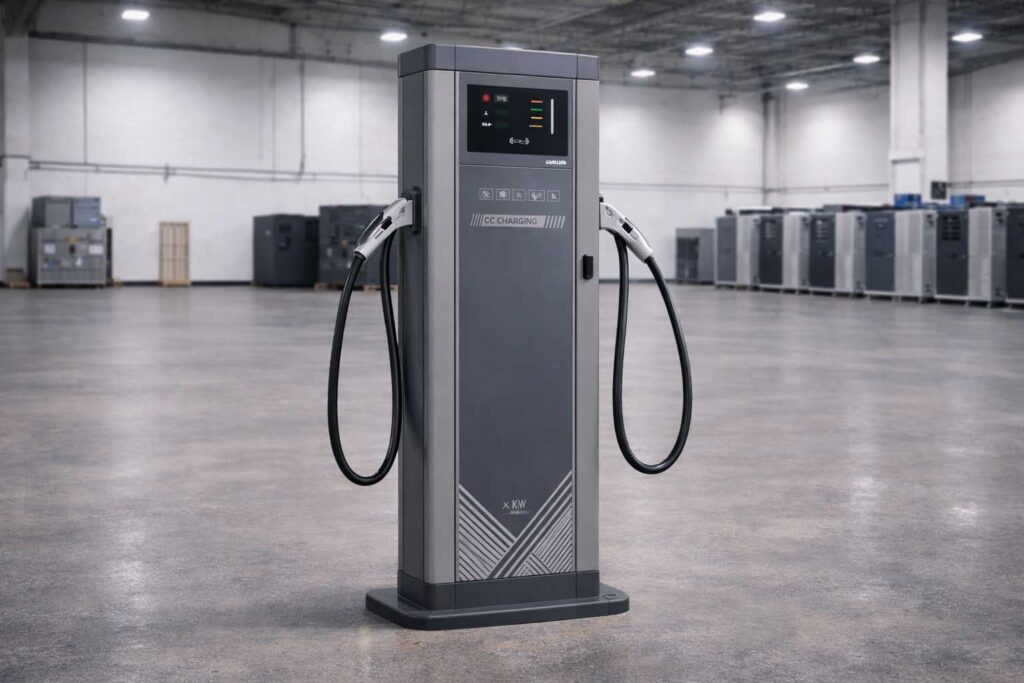 40–80kW DC fast charger for commercial parking, fleet depots, and public charging locations